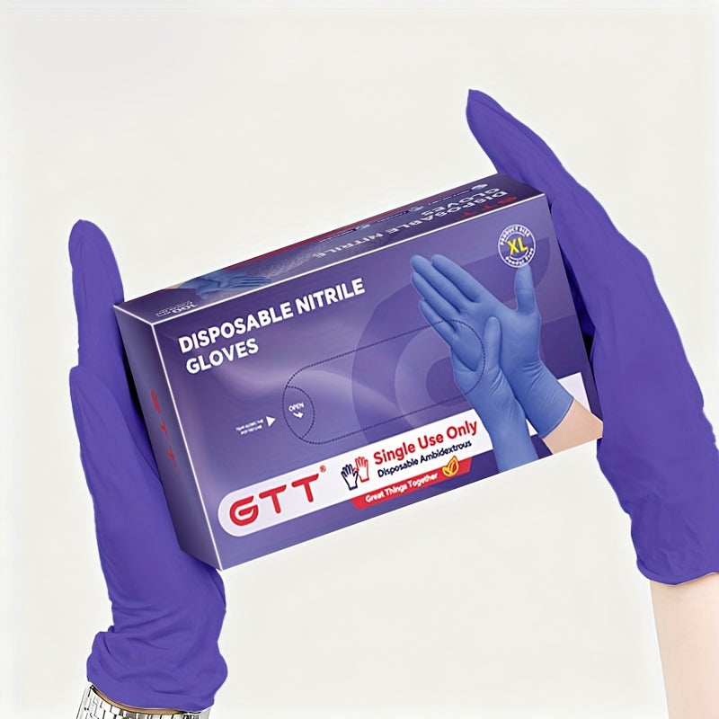 500pcs Heavy-Duty Nitrile Gloves - Latex & Powder-Free, Large Size, Hypoallergenic Disposable Gloves Suitable for Construction, Cleaning, Use, Durable & Comfortable, Suitable for Latex-Sensitive Users, Sensitive Light Beige