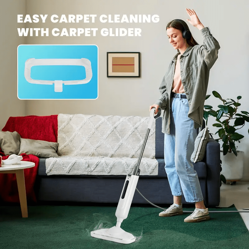 Floor Cleaning Steam Mop, Lightweight Floor Steam Cleaner for Hardwood\u002FTile\u002FLaminate Carpet, 2 Washable Pads, Blue\u002FGray