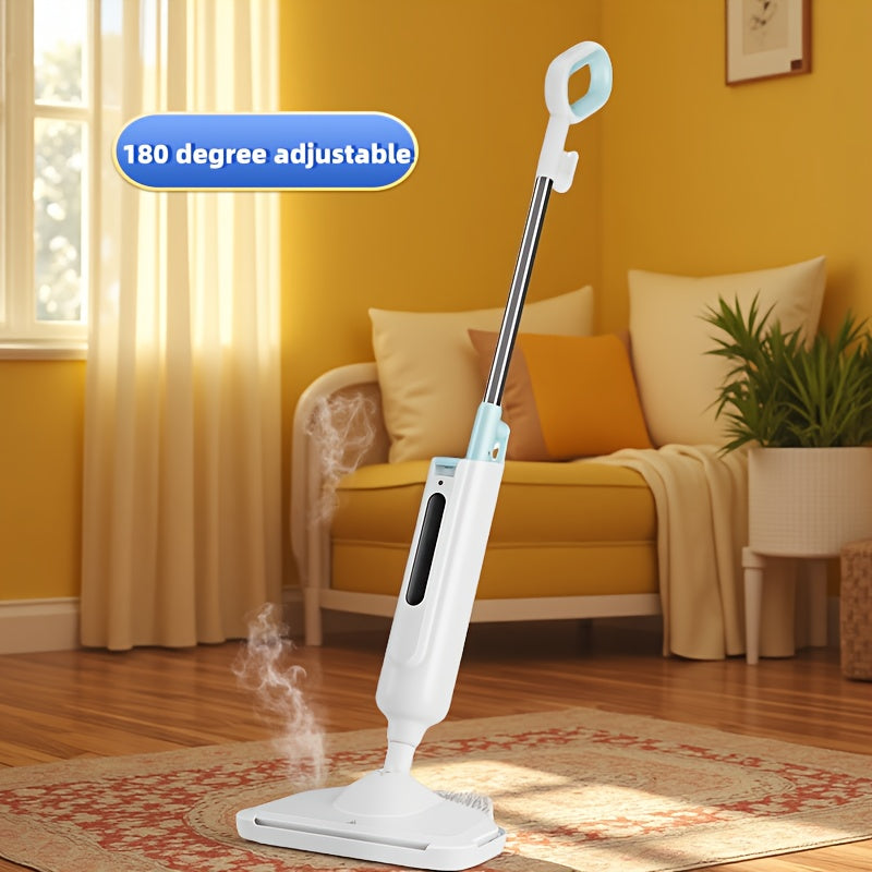 Floor Cleaning Steam Mop, Lightweight Floor Steam Cleaner for Hardwood\u002FTile\u002FLaminate Carpet, 2 Washable Pads, Blue\u002FGray