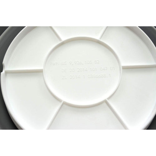 10L \u002F 2.64 Gallon Collapsible Plastic Bucket - Foldable Round Tub - Portable Fishing Water Pail - Car Cleaning - Space-Saving Outdoor Water Container, Size 12.2inch Diameter (1, Grey)